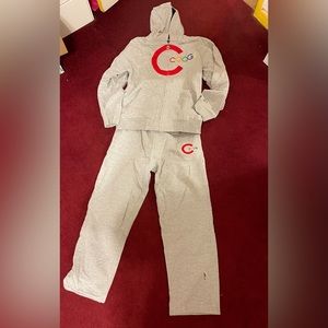 Coogi Youth boys Gray Sweat shirt and matching pants , Size: Large 14/16